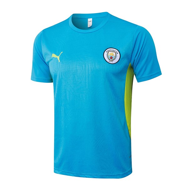 Camiseta Entrenamiento Barcelona Manchester City 2025/26 Azul 3